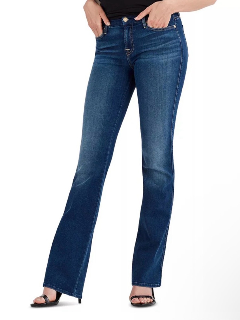 7 for All Mankind Vintage Y2K Low Rise A Pocket Bootcut Size 30 Classic Blue